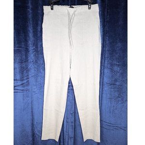 Theory Linen Blend Altrino Crunch Wash Ankle Length Pants Size S